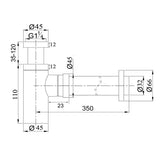 Brushed Nickel Bottle Trap Aquaperla