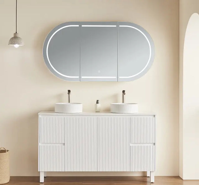 Olivia LED Mirror Cabinet 1500X800X155mm Poseidonbk
