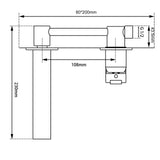 BLAZE - Chrome Spout Mixer Aquaperla