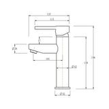 LUCID PIN - Black Basin Mixer Aquaperla
