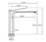 RUSHY - Black Basin Mixer Aquaperla