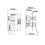 RUSHY - Black Diverter Mixer Aquaperla