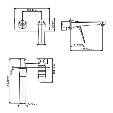 AU - Chrome Spout Mixer Aquaperla