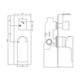 VOG - Brushed Nickel Diverter Mixer Aquaperla