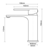 IVANO - Black Basin Mixer Aquaperla