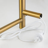 Brushed Brass Heated Towel Rack 4 Bars Aquaperla