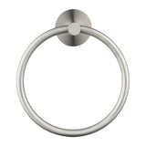 LUCID PIN - Brushed Nickel Towel Ring Aquaperla