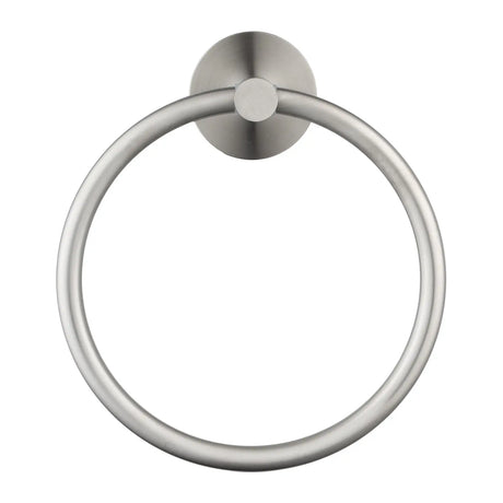 LUCID PIN - Brushed Nickel Towel Ring Aquaperla