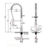 Black Pull Out Kitchen Mixer Aquaperla