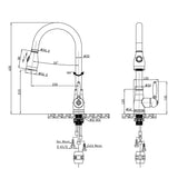 Chrome Pull Out Kitchen Mixer Aquaperla