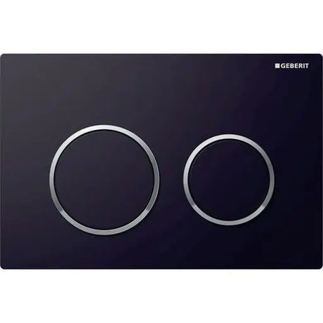 Geberit Kappa21 Flush Plate – Black Finish, Chrome Trim mercioaustralia