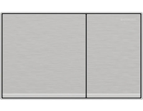 Geberit Sigma60 Dual Flush Plate  – Brushed Chrome Finish, Chrome Trim mercioaustralia