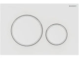 Geberit Sigma20 Flush Plate – Matt White Finish, White Trim mercioaustralia