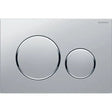 Geberit Sigma20 Flush Plate – Matt Chrome Finish, Chrome Trim mercioaustralia