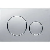 Geberit Sigma20 Flush Plate – Matt Chrome Finish, Chrome Trim mercioaustralia
