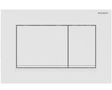 Geberit Sigma30 Flush Plate - Matt White Finish, White Trim mercioaustralia