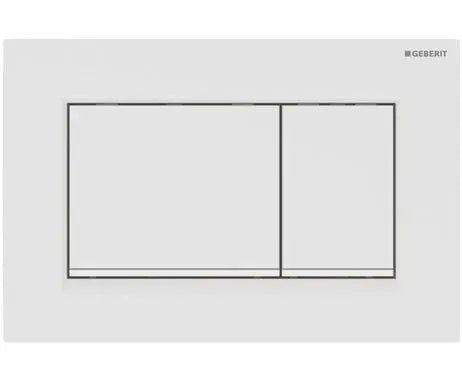 Geberit Sigma30 Flush Plate - Matt White Finish, White Trim mercioaustralia