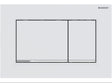 Geberit Sigma30 Flush Plate - Matt White Finish, Chrome Trim mercioaustralia