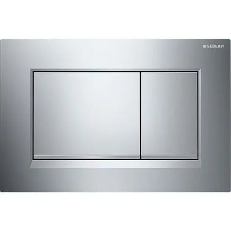 Geberit Sigma30 Flush Plate - Chrome Finish, Matt Chrome Trim mercioaustralia