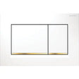 Geberit Sigma30 Flush Plate – White Finish, Gold Trim mercioaustralia