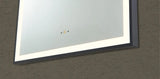 Aura Matte Black Arched Touchless 600 X 900 Framed LED Mirror - Three Light Temperatures Poseidonbk
