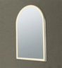 Aura Brushed Nickel Arched Touchless 600 X 900 Framed LED Mirror - Three Light Temperatures Poseidonbk