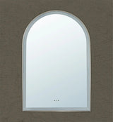 Aura Gun Metal Arched Touchless 600 X 900 Framed LED Mirror - Three Light Temperatures Poseidonbk