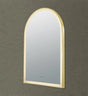 Aura Brushed Gold Arched Touchless 600 X 900 Framed LED Mirror - Three Light Temperatures Poseidonbk