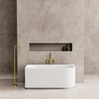 Capri Oval Fluted Freestanding Left Corner Bath 1500X750X580MM Poseidonbk