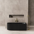 Capri Oval Fluted Freestanding Right Corner Bath 1700X800X580MM Poseidonbk