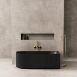Capri Oval Fluted Freestanding Right Corner Bath 1700X800X580MM Poseidonbk
