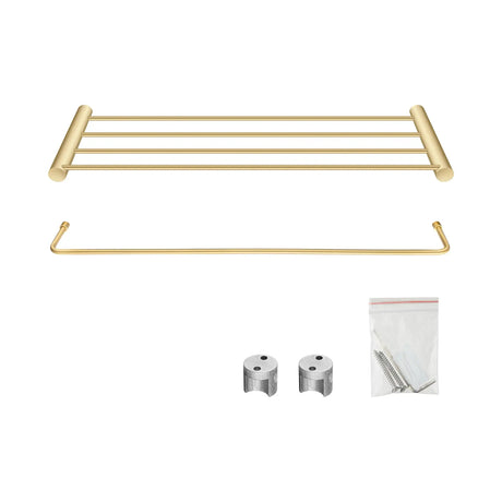 Brushed Brass Shower Shelf Aquaperla