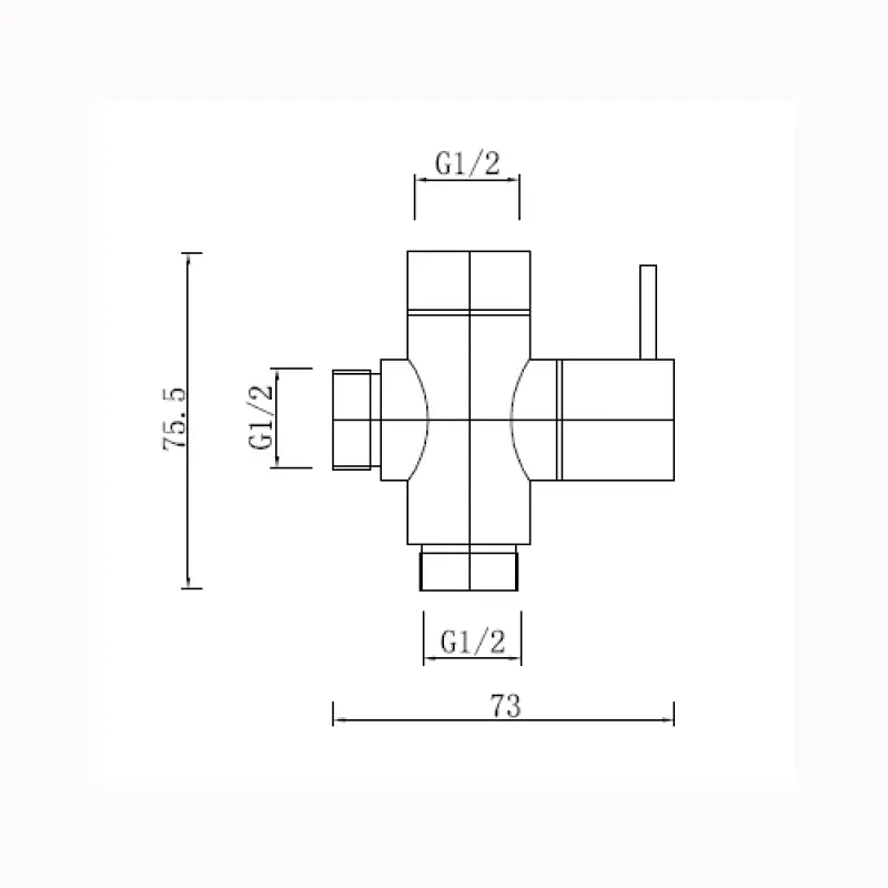 Brushed Nickel Bidet Diverter Aquaperla