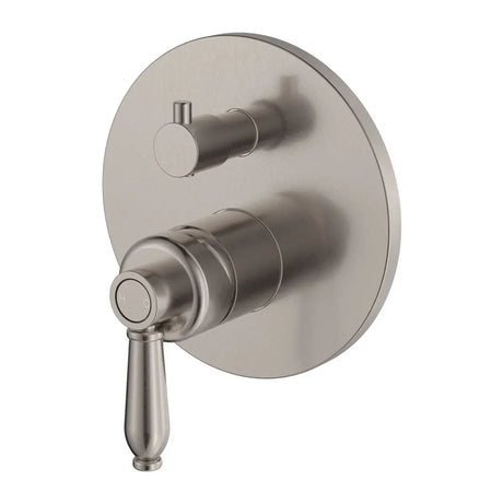 Eleanor Wall Diverter Mixer, Brushed Nickel / Brushed Nickel fienza
