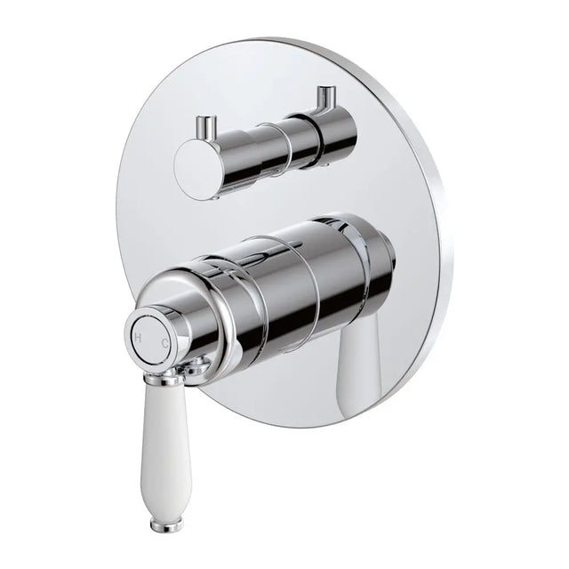 Eleanor Wall Diverter Mixer, Chrome / Ceramic fienza