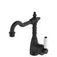 Eleanor Shepherds Crook Basin Mixer, Matte Black / Ceramic fienza