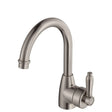 Eleanor Gooseneck Basin Mixer, Brushed Nickel / Brushed Nickel fienza