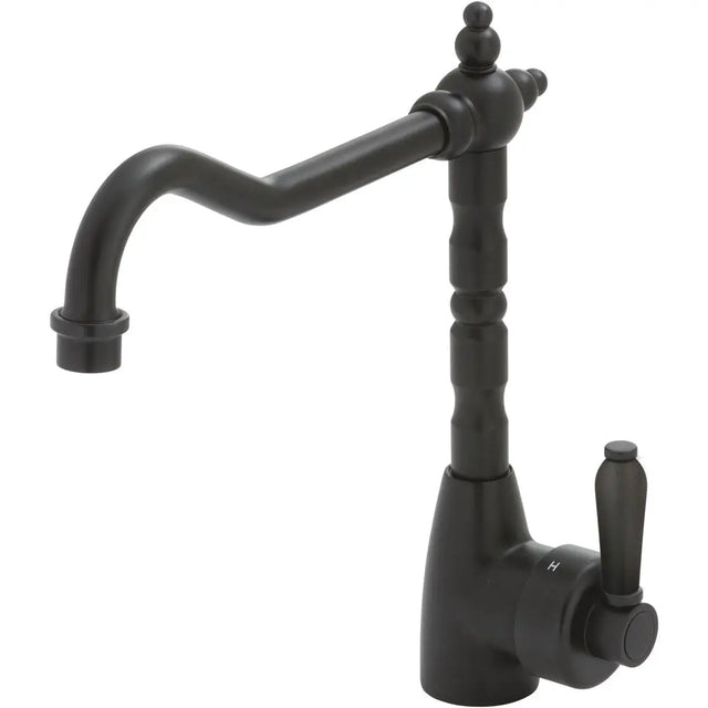 Eleanor Shepherds Crook Sink Mixer, Matte Black / Matte Black fienza