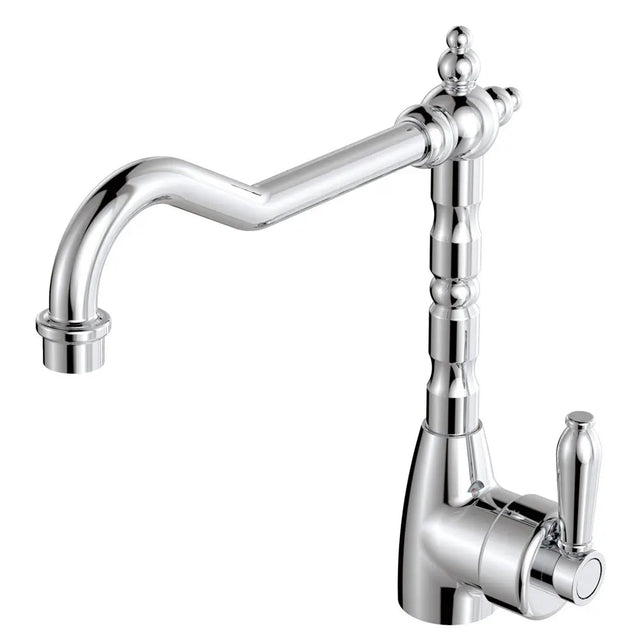 Eleanor Shepherds Crook Kitchen Sink Mixer Chrome fienza