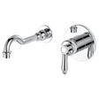 Eleanor Wall Basin/Bath Mixer Set, Chrome / Chrome fienza