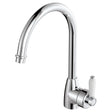 Eleanor Gooseneck Sink Mixer, Chrome / Ceramic fienza