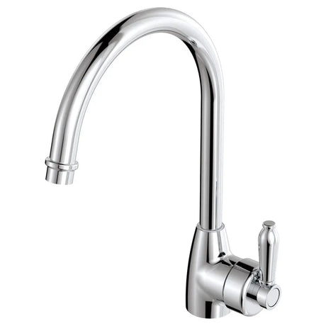 Eleanor Gooseneck Sink Mixer, Chrome / Chrome fienza