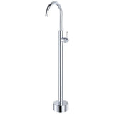 Eleanor Floor Mounted Basin/Bath Mixer, Chrome / Ceramic fienza