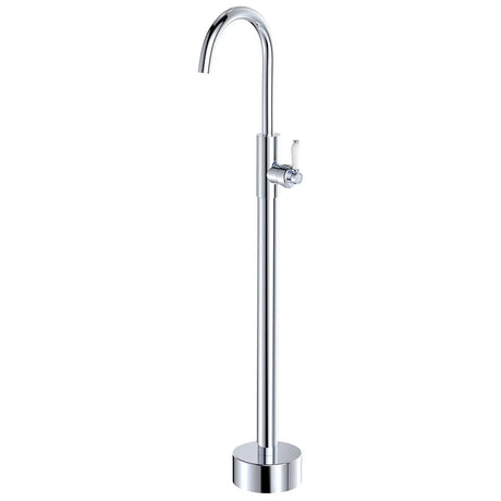 Eleanor Floor Mounted Basin/Bath Mixer, Chrome / Ceramic fienza