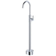 Eleanor Floor Mounted Basin/Bath Mixer, Chrome / Chrome fienza