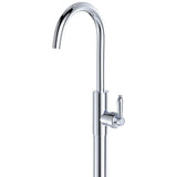 Eleanor Floor Mounted Basin/Bath Mixer, Chrome / Chrome fienza