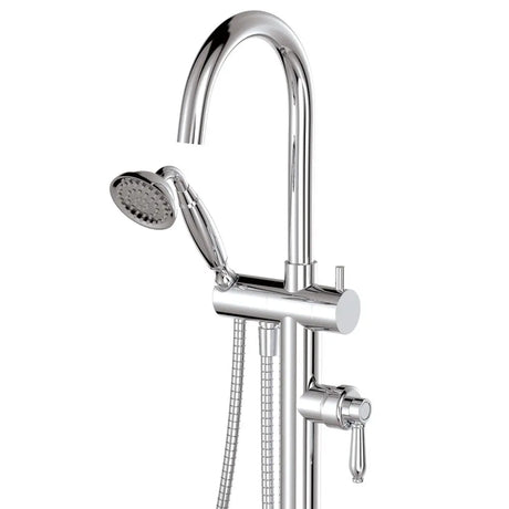 Eleanor Floor Mixer & Shower, Chrome / Chrome fienza