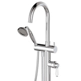 Eleanor Floor Mixer & Shower, Chrome / Ceramic fienza