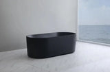 Oval Fluted Freestanding Bath 1700X800X580MM Poseidonbk