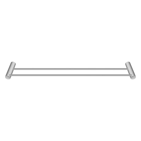 600mm Brushed Nickel Double Towel Rail Aquaperla